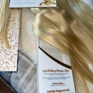100% Remy Human Hair Extensions - Blonde